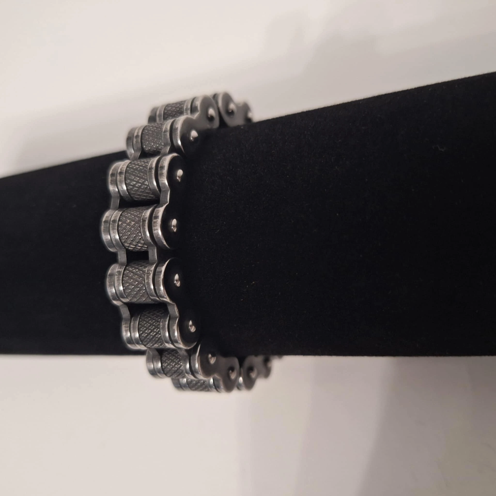 Herenarmband van hoogwaardig roestvrij staal - Premium kwaliteit - Motorkettingstijl, Biker-look, Urban – photo 6